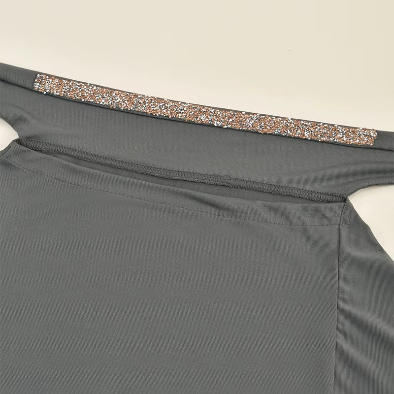 Elegant Rhinestone Instant Hijab Scarf for Women - Full Coverage Neck Turban and Hemp Face Veil with Strap Headwrap in Malaysia